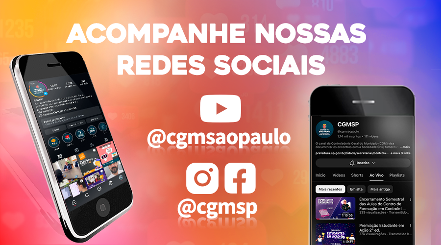 Arte com plano de fundo em degradê do vermelho ao azul. No centro, o texto em destaque: 