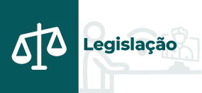 Ilustração com ícone de documento e texto descrito Legislação